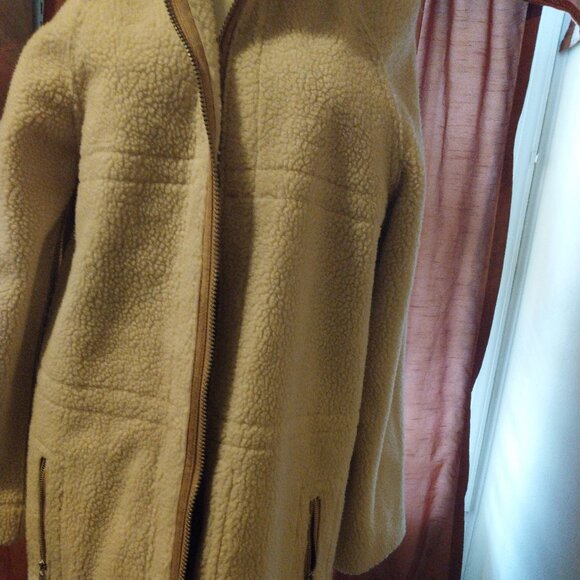 Reversible Sheepskin Heavy Hooded Winter Coat - Picture 13 of 16